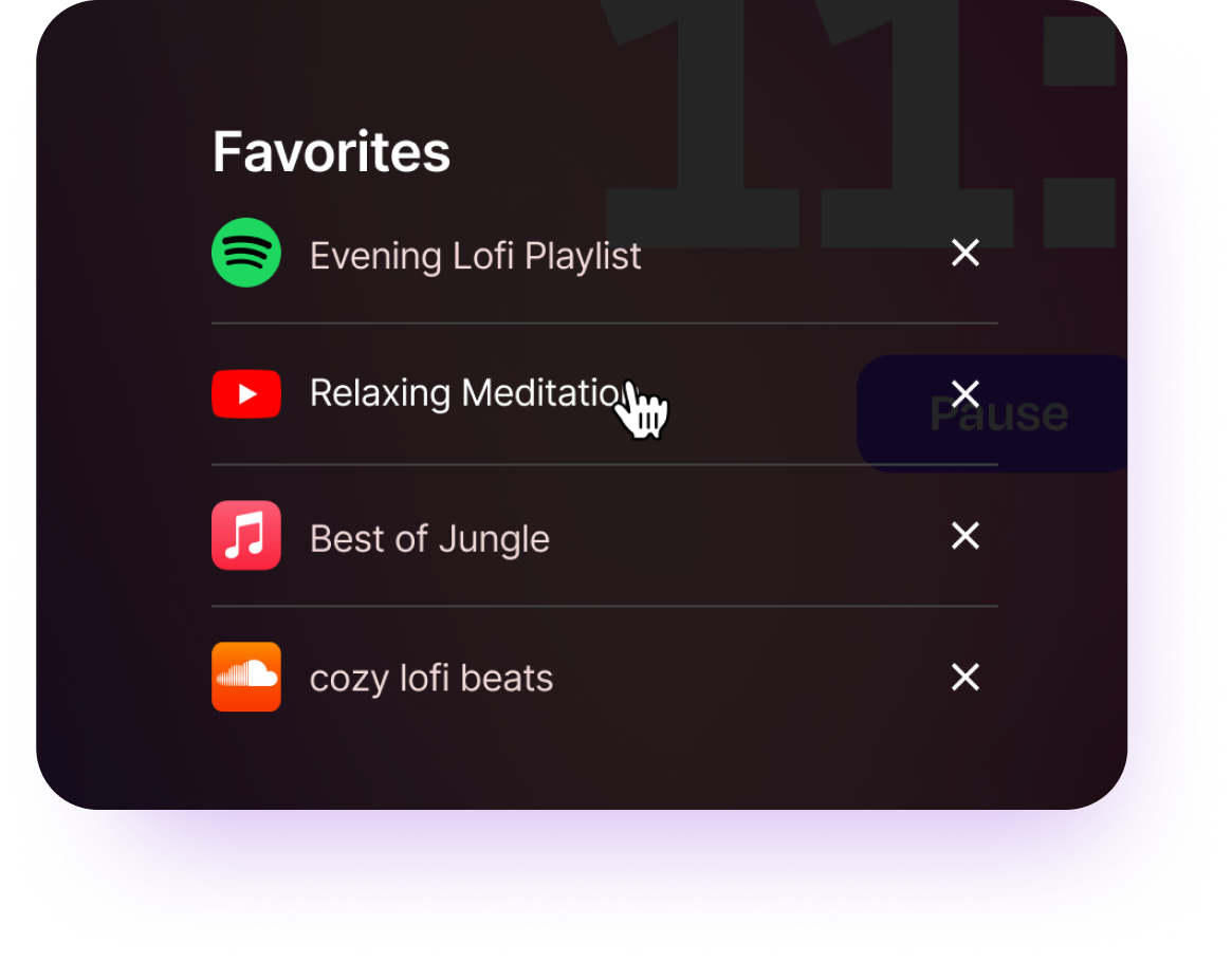 2 images from the Flocus Dashboard showing soundscape settings and theme selection