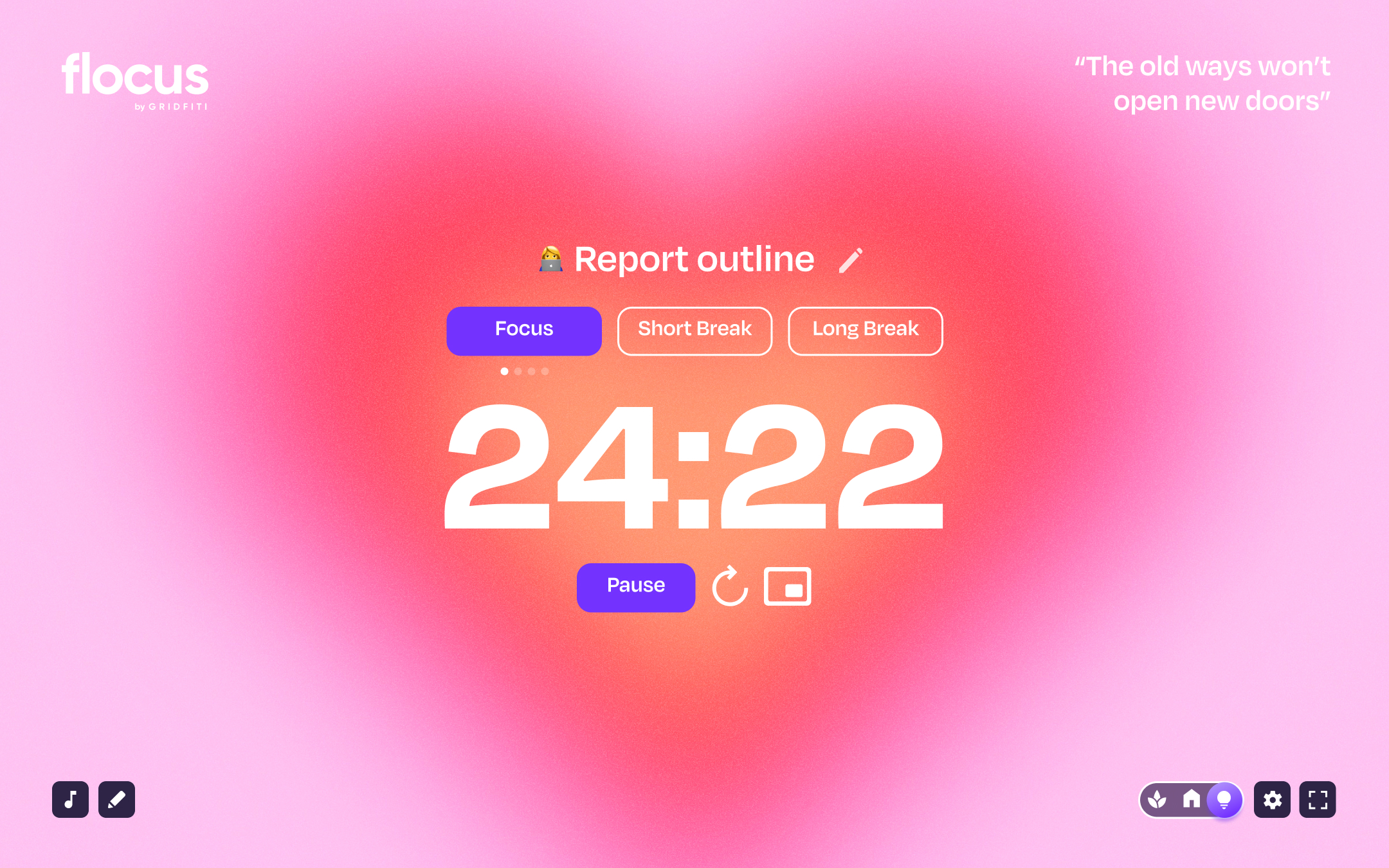 Soundscape options window with multiple sounds playing at different volume levels