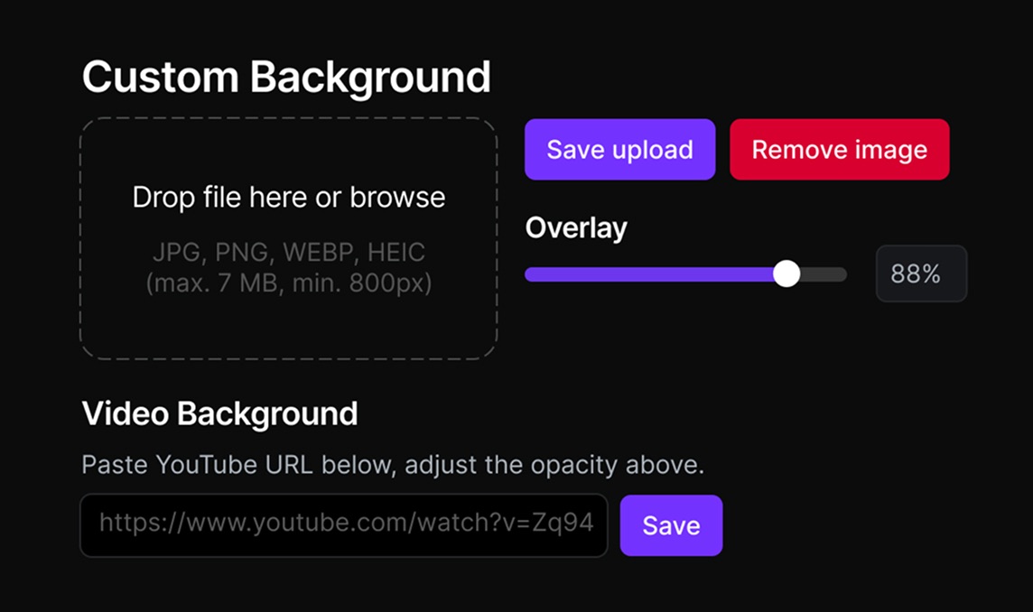 2 images from the Flocus Dashboard showing the timer and settings