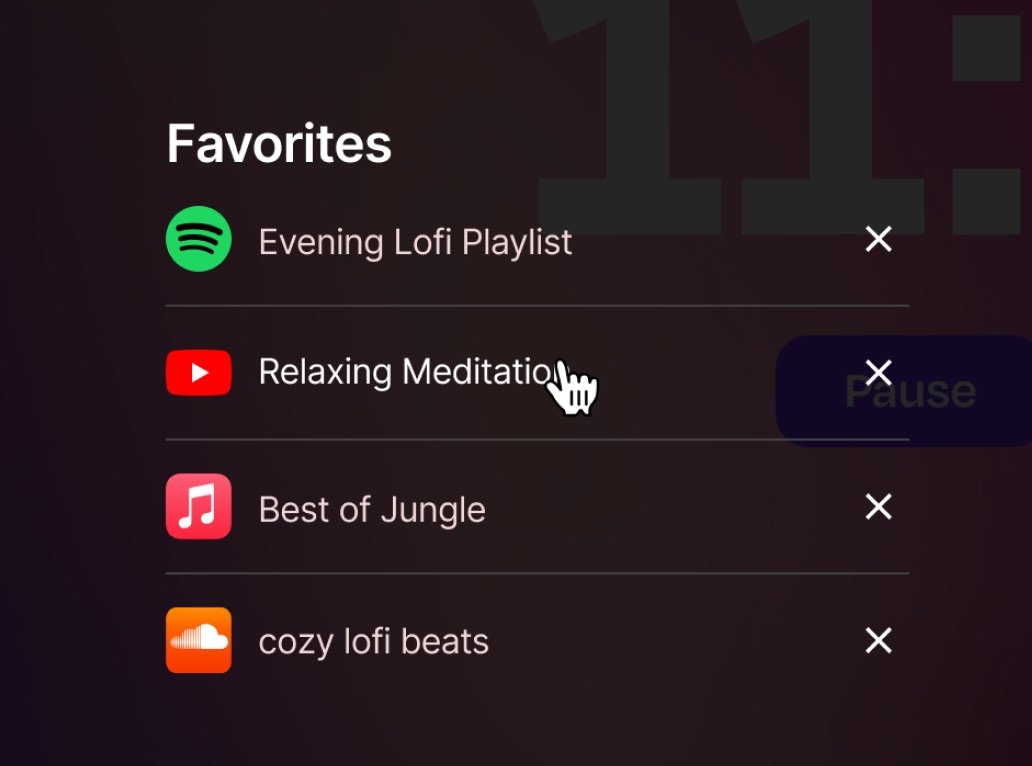 2 images from the Flocus Dashboard showing soundscape settings and theme selection