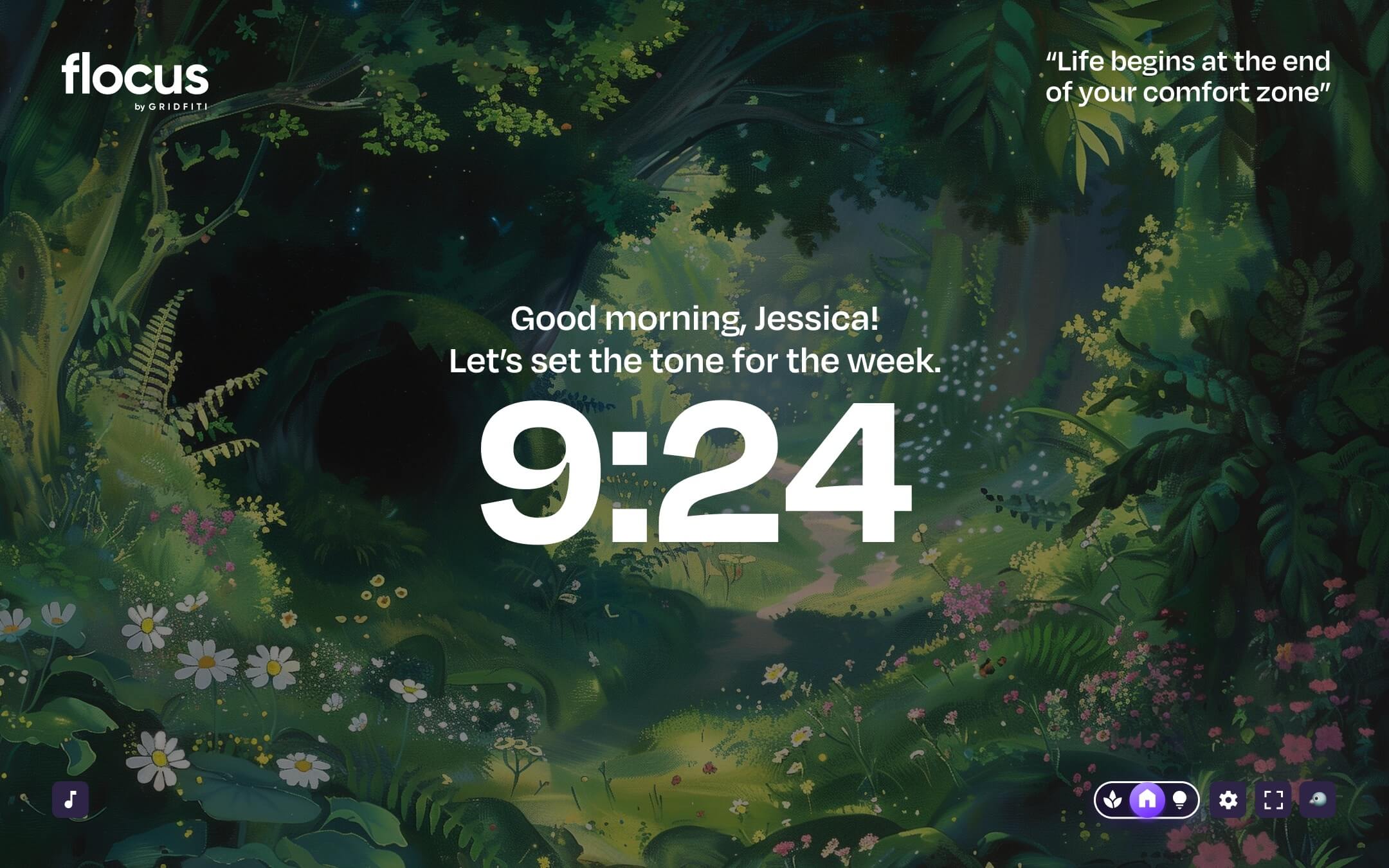 Flocus Your Aesthetic Productivity Dashboard