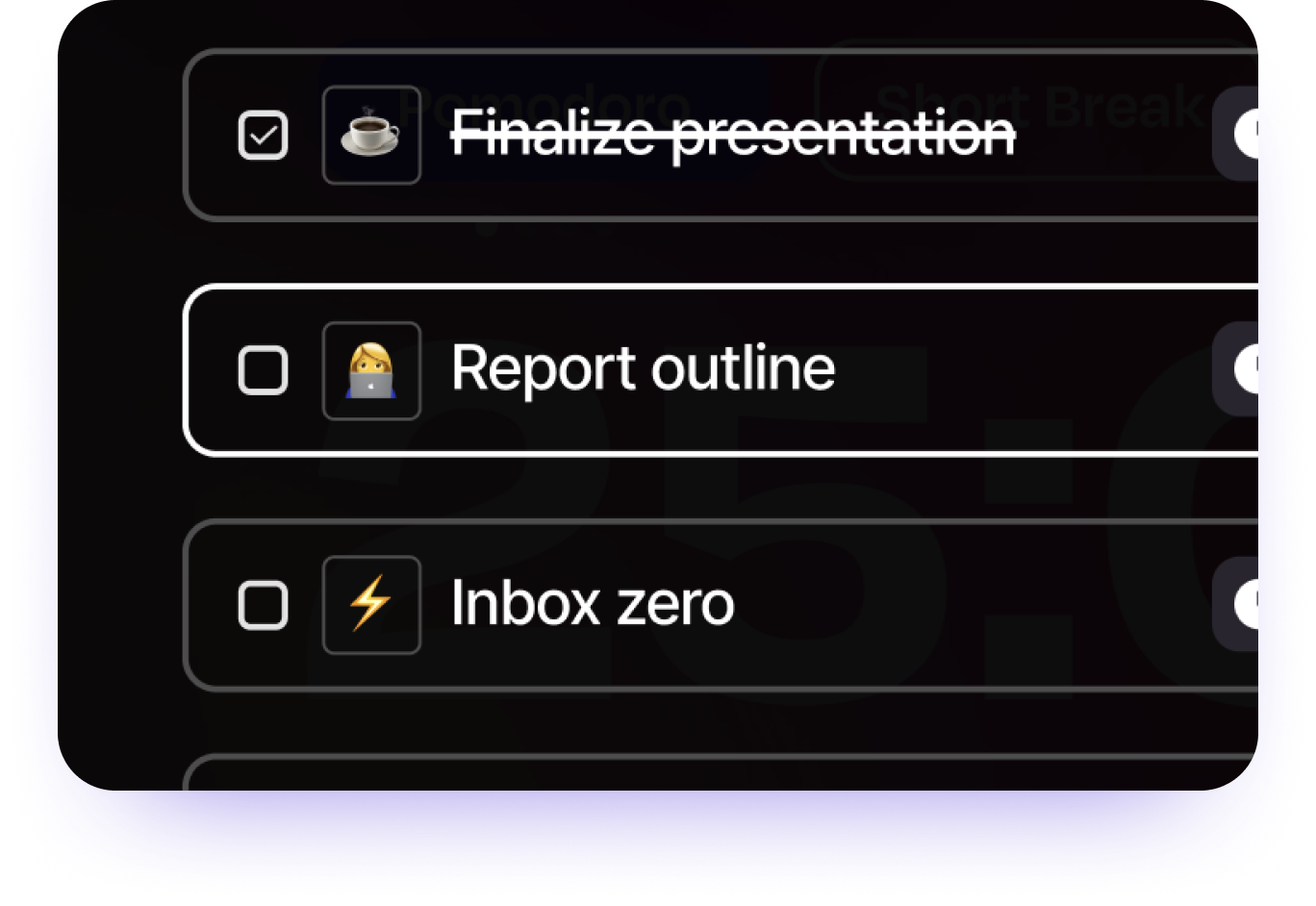 2 images from the Flocus Dashboard showing the timer and settings