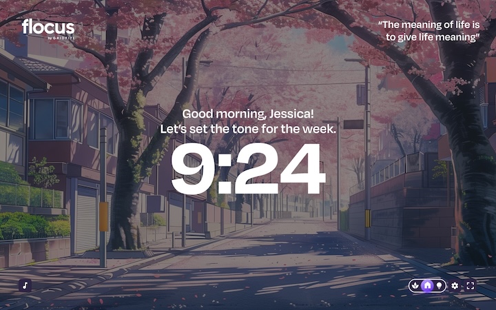 Retro Anime Clock for Web | Gridfiti